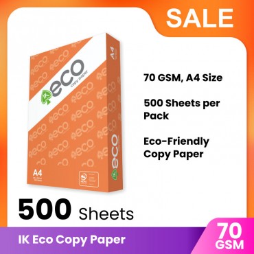 IK Eco Copy Paper A4 Paper - 80GSM 500 Sheets