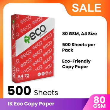 IK Eco Copy Paper A4 Paper - 70GSM 500 Sheets